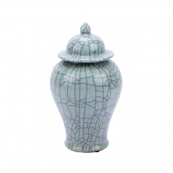 Celadon Crackle Temple Jar-3 Sizes